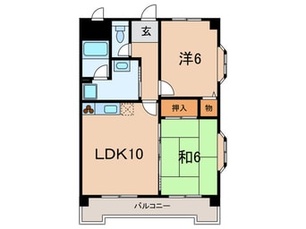 間取図 ＡＶＡＮＣＥＲ岡本(201)
