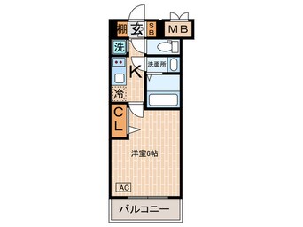 間取図 ﾌﾟﾚｻﾝｽｼﾞｪﾈ新神戸ｽﾃ-ｼｮﾝﾌﾛﾝﾄ