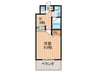 ペイサージュ 1Kの間取り