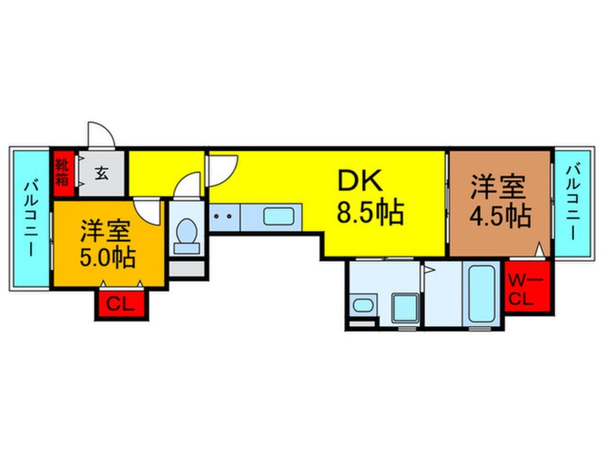 間取図 スリール明和Ⅱ