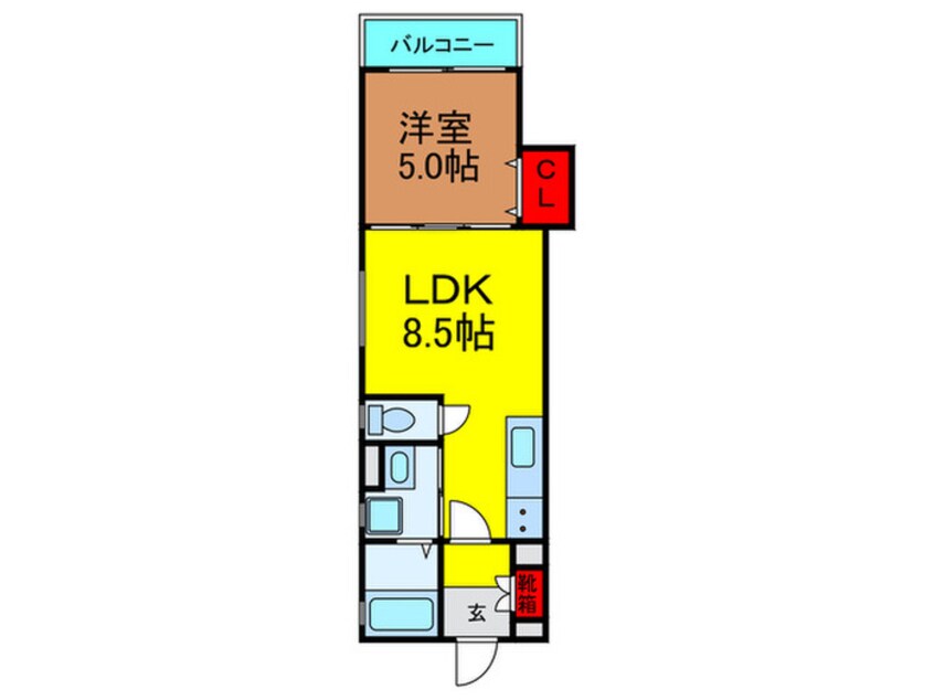 間取図 スリール明和Ⅱ