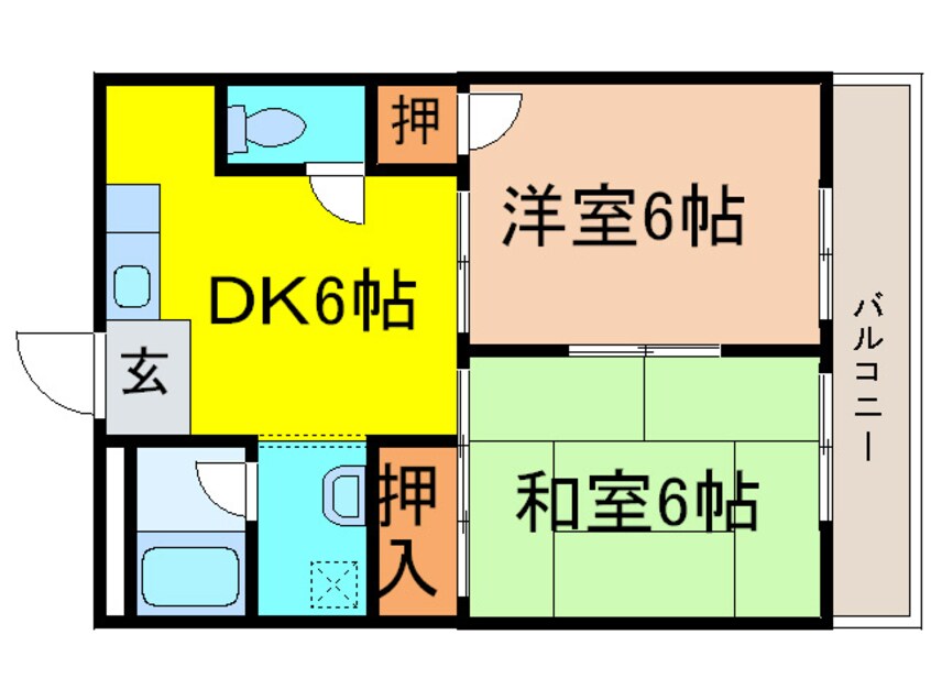 間取図 佐堂コ－ポ