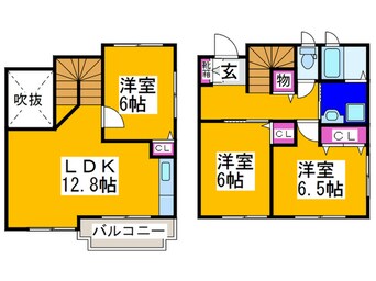 間取図 ユタカハイツ加賀田A棟