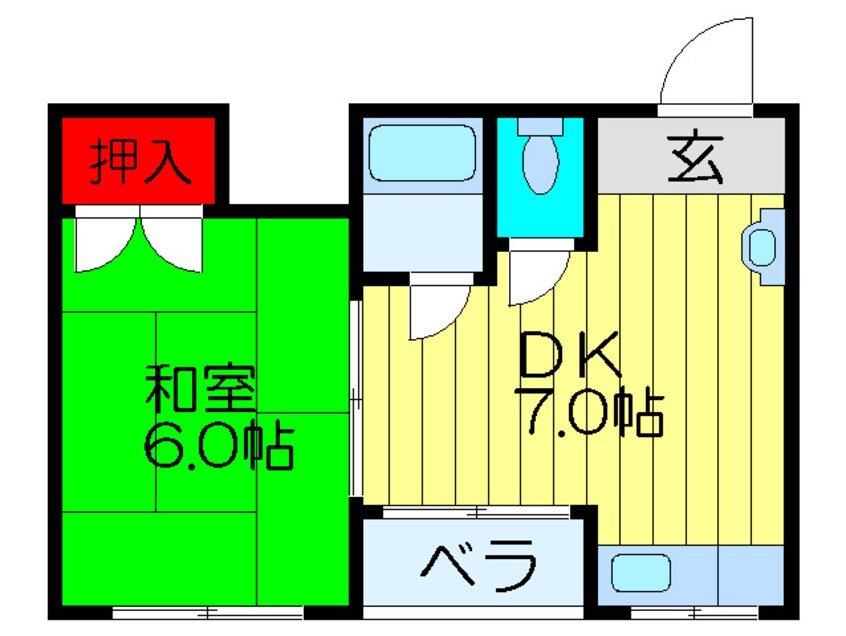 間取図 フリーズ深江橋マンション