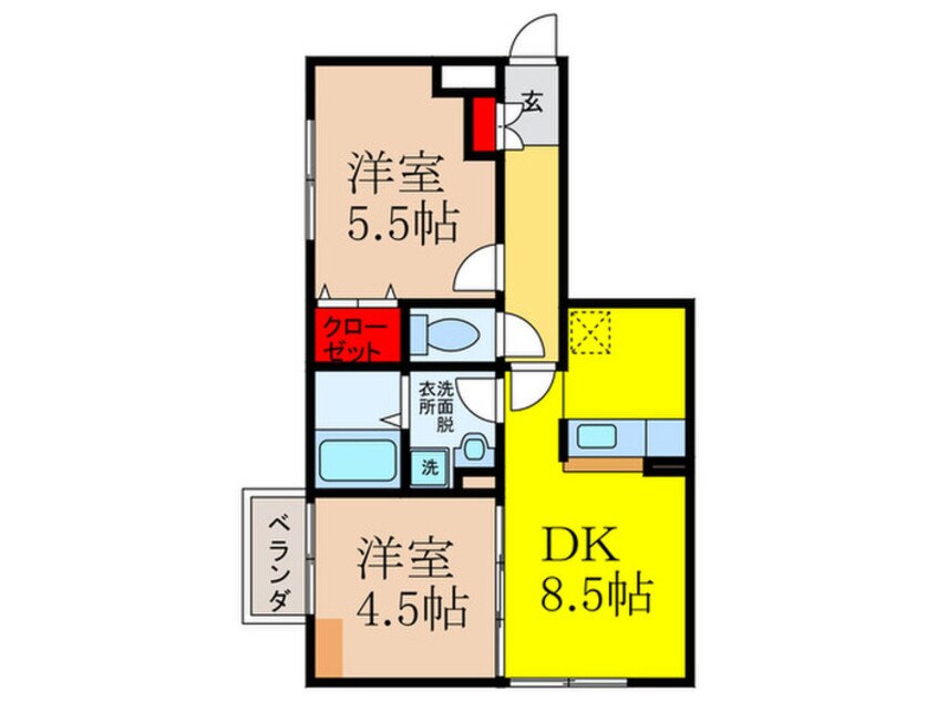 間取図 ノルド・リモ－ネ