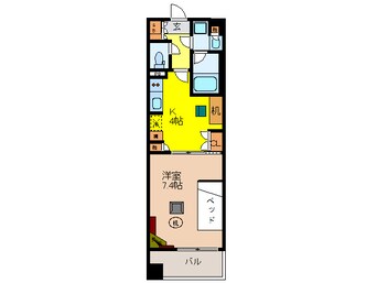 間取図 アパートメンツ江坂（南側）
