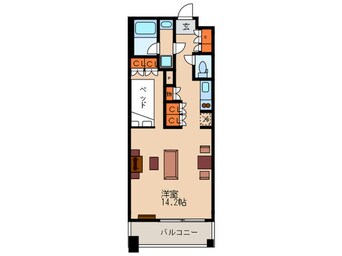 間取図 アパートメンツ江坂（南側）