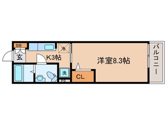 間取図 アンフィニ－唐崎Ａ