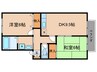 ピア－チェイマイ 2DKの間取り