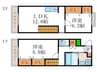 ＳＥＬＥＮＥ桂 2LDKの間取り