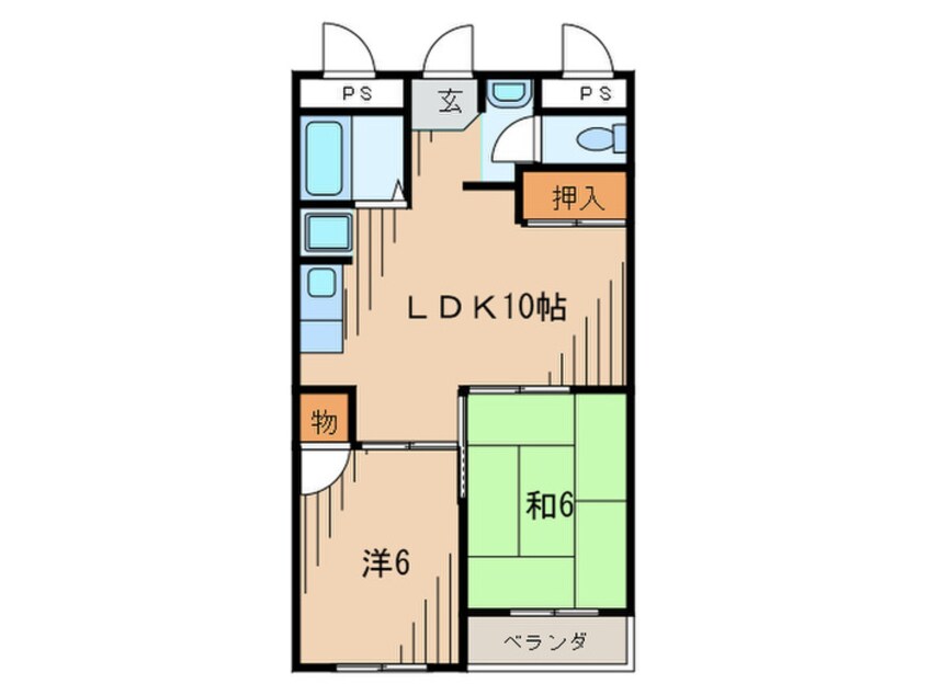 間取図 甲子園第2松並ハイツ