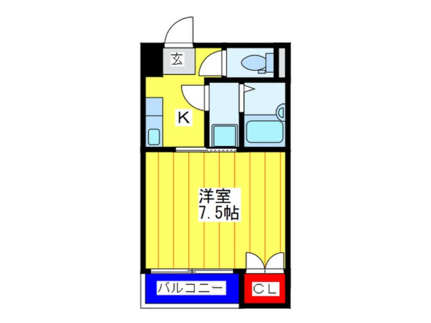 間取図 メルヴェ－ユ