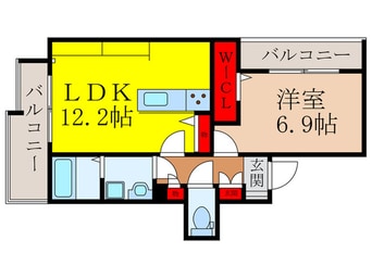 間取図 ｱﾘｴｯﾀ五月丘ｻｳｽ