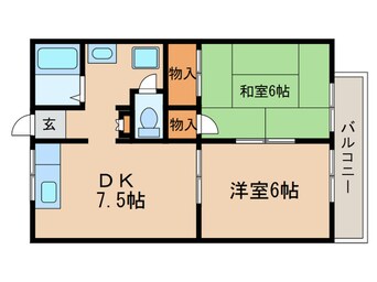 間取図 コーポ野路２