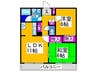 アスガルド 2LDKの間取り
