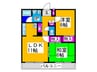アスガルド 2LDKの間取り