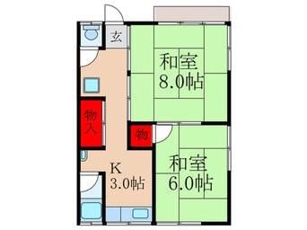 間取図 Ｃｏｌｉｎａ尺谷