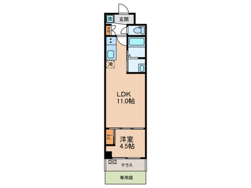 間取図 スワンズ京都東寺ガーデン(103)