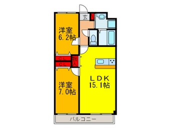 間取図 ソラーナ北石切