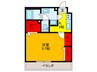 サンル－チェ 1Kの間取り