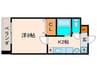 ハウスセゾン御所南 1Kの間取り