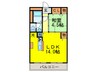 ハイツ穂積 1LDKの間取り