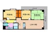 グランディ栗の木Ⅱ 3LDKの間取り