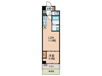 間取図 スワンズ京都東寺ガーデン(107)