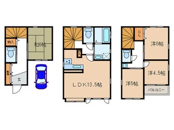 間取図 水笠通戸建