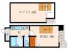 マイア松本 1Kの間取り