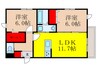 メゾン　ファミーユ 2LDKの間取り