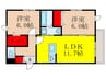 メゾン　ファミーユ 2LDKの間取り