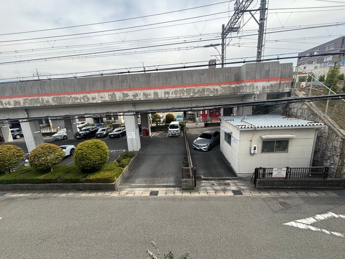 室内からの展望 夙川喜一ハイツＣ棟