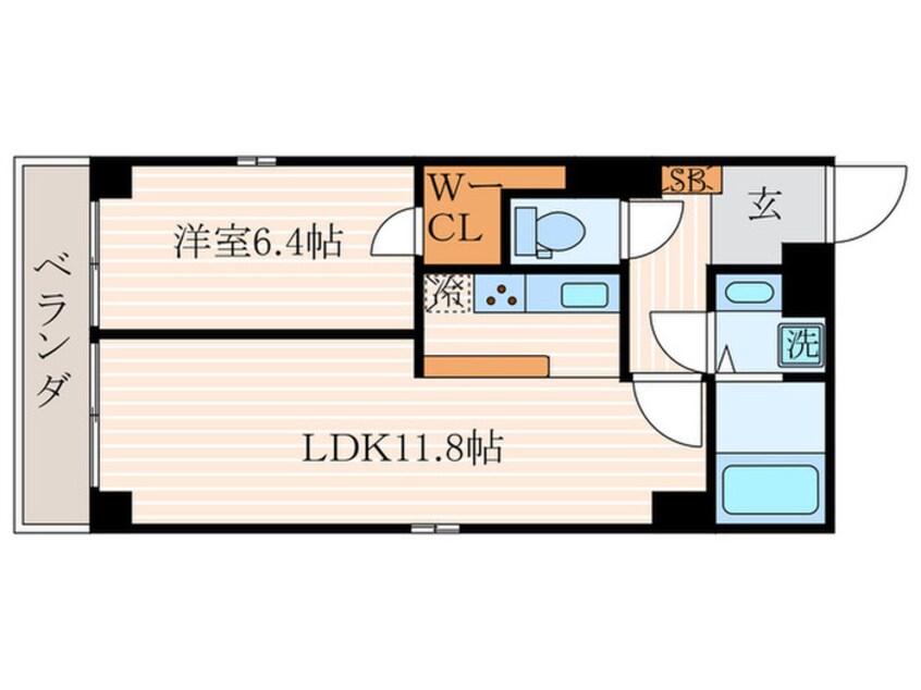 間取図 Dear　Court四条烏丸