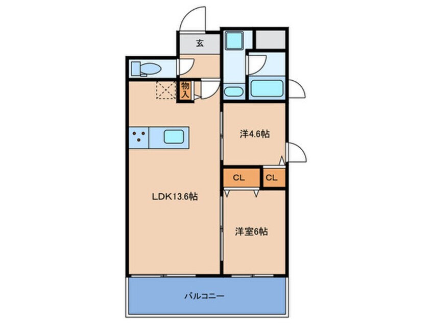 間取図 セレーノ北野