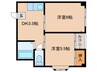 ハイツＡ１ 2DKの間取り
