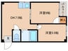 ハイツＡ１ 2DKの間取り