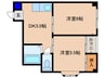ハイツＡ１ 2DKの間取り