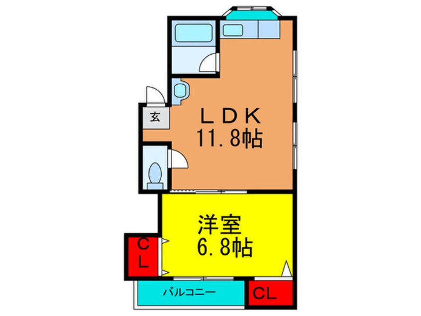 間取図 ビラネージュ香里