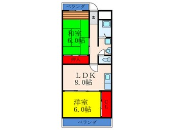 間取図 ハマハイツ