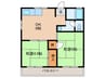 高橋マンション 2DKの間取り
