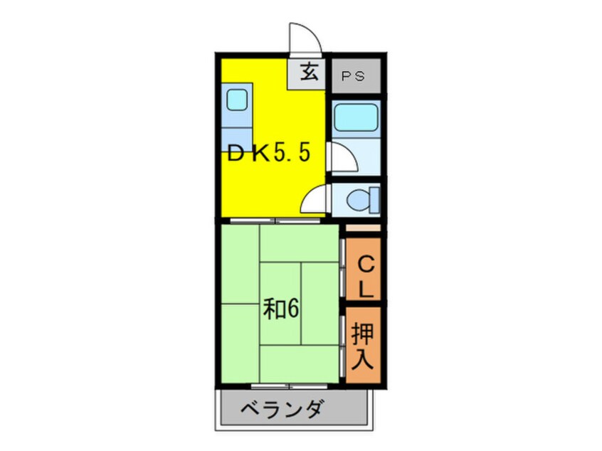 間取図 フタミハイツ