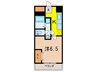 フタミハイツ 1Kの間取り