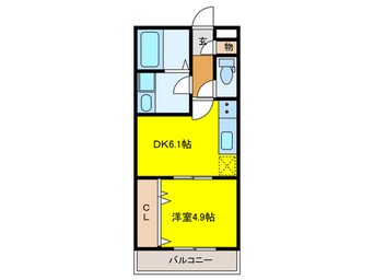 間取図 TKアンバーコート浜寺Ⅱ