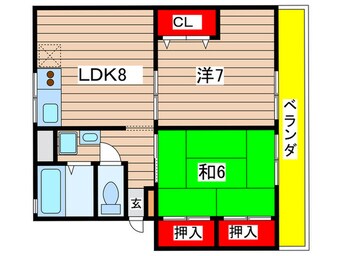 間取図 富松グリ－ン