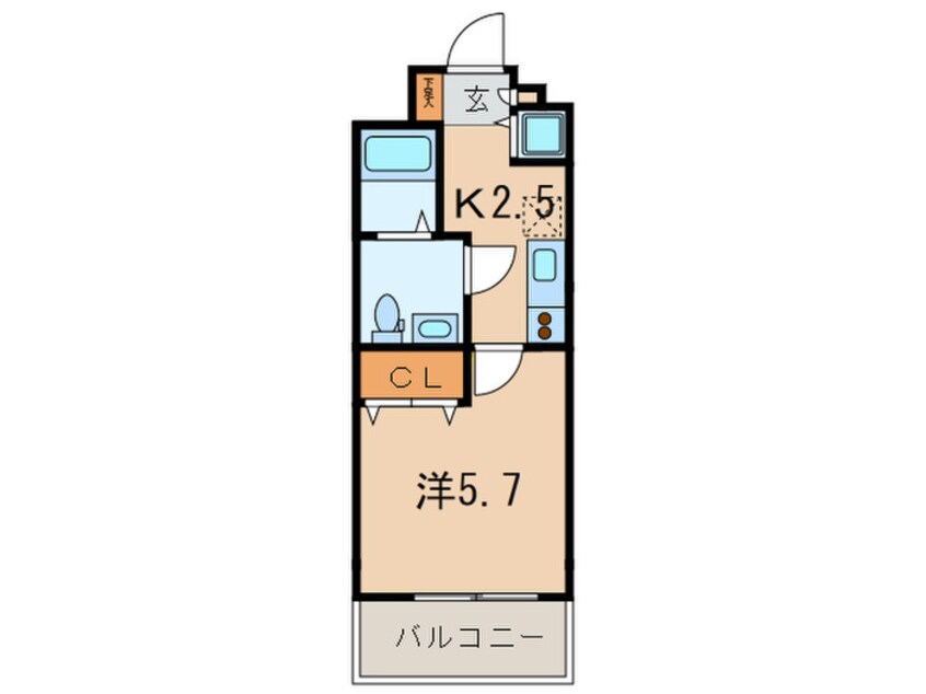 間取図 ラウル六甲道
