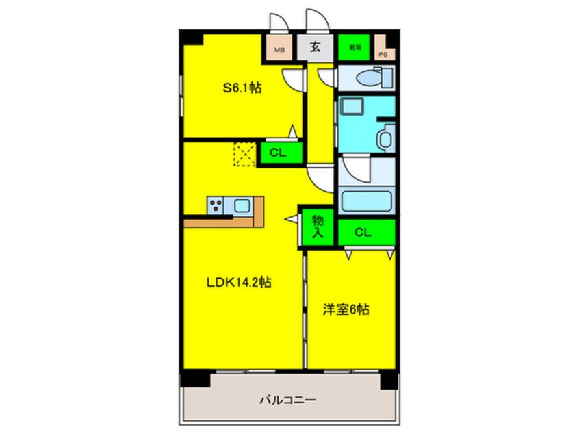 間取図 仮）堺区一条通PJ