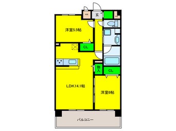 間取図 仮）堺区一条通PJ