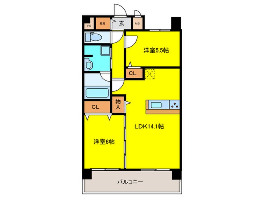 間取図 仮）堺区一条通PJ