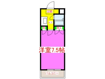 間取図 プレアール中之町